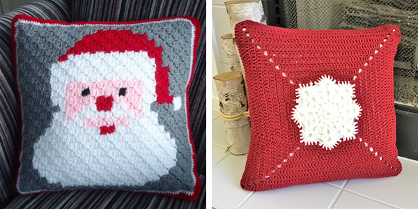 Crochet Christmas Pillow FREE Patterns