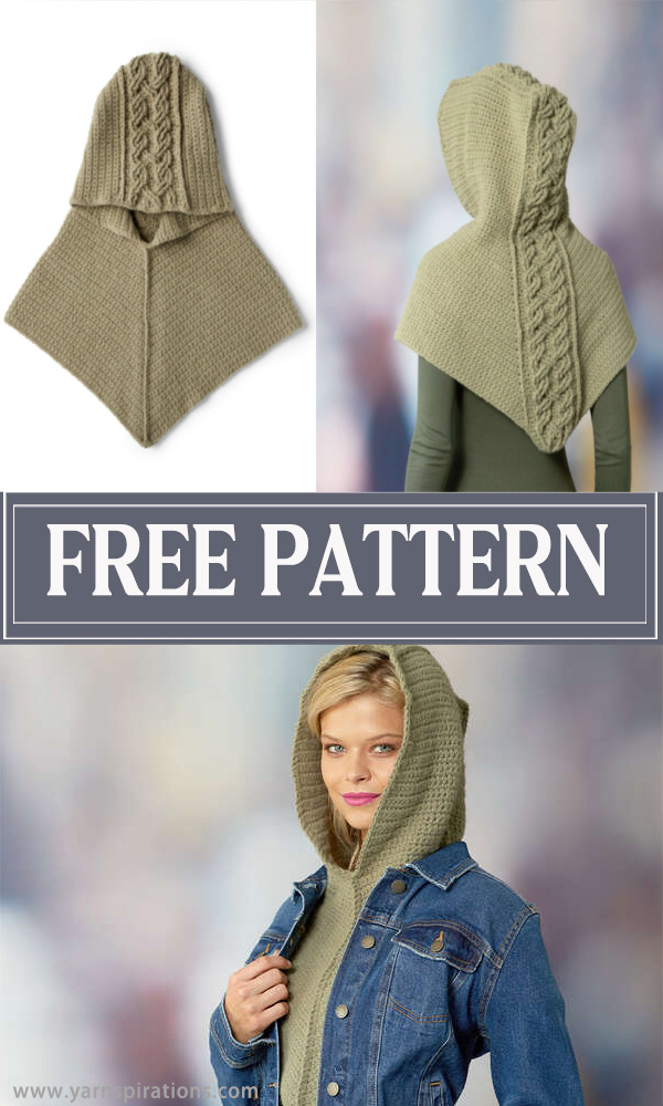 Crochet Hooded Scarf FREE Patterns 