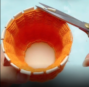 DIY Flower Baskets from Recycled Paper Cups - iGOODideas.com