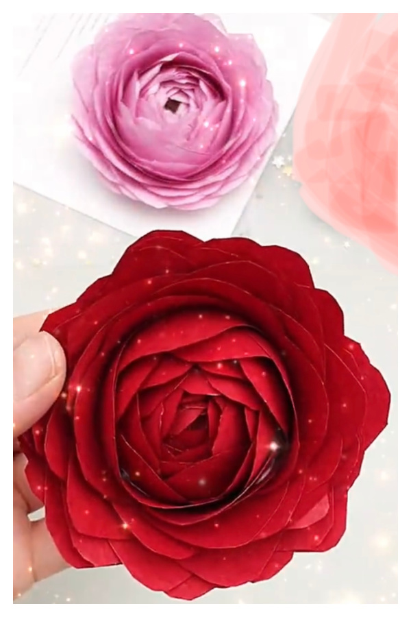 DIY Paper Rose TUTORIAL