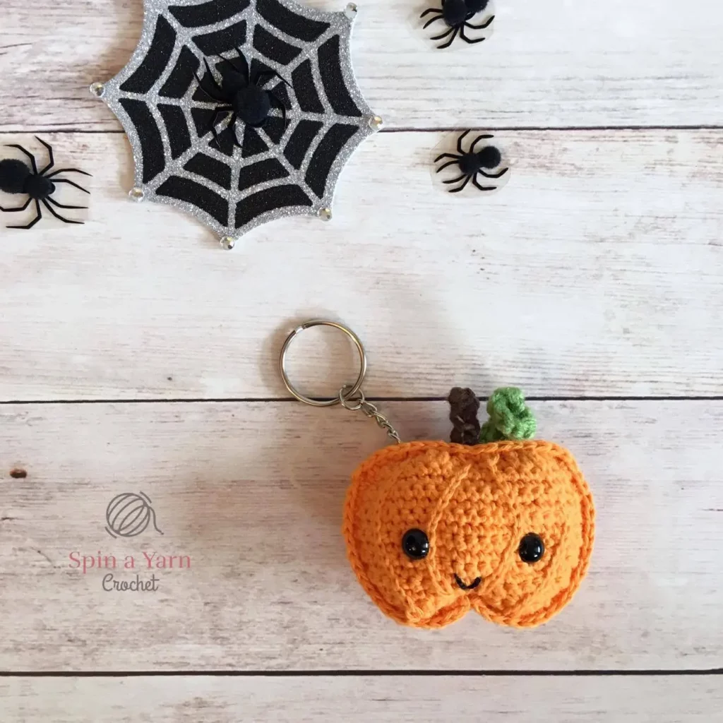 Pumpkin Keychain FREE Crochet Patterns
