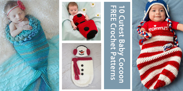 10  Cutest Crochet Baby Cocoon FREE Patterns