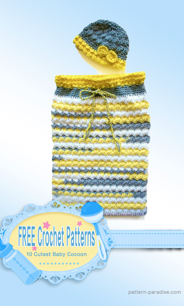 10 Cutest Crochet Baby Cocoon FREE Patterns