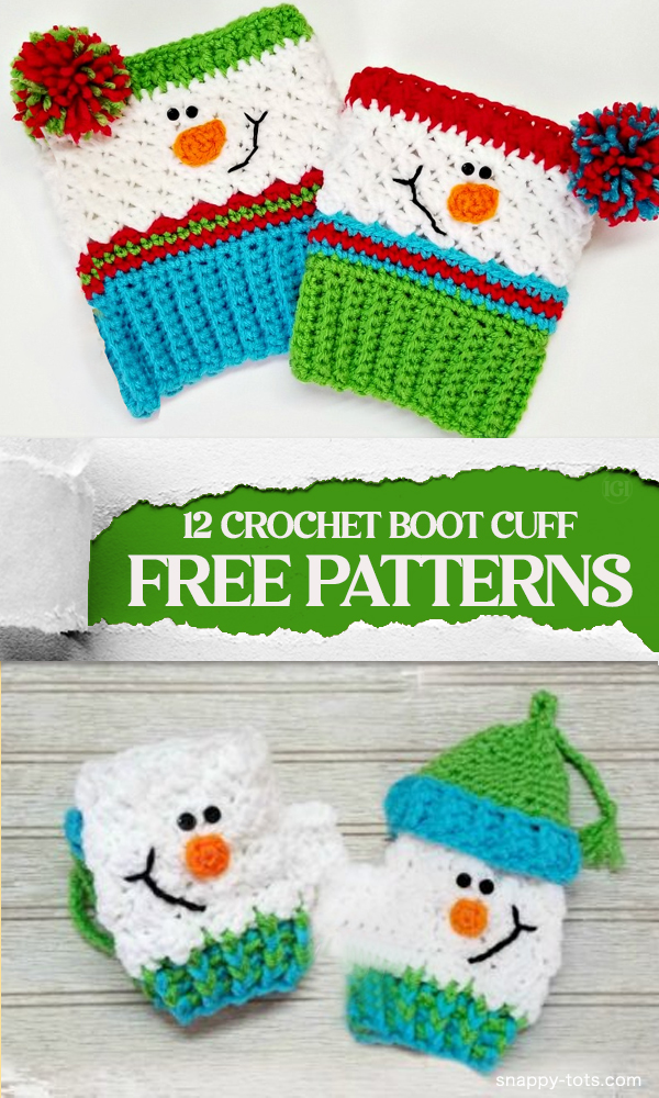 12 Crochet Boot Cuff FREE Patterns