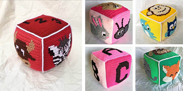 Animal Alphabet Block Free Crochet Patterns