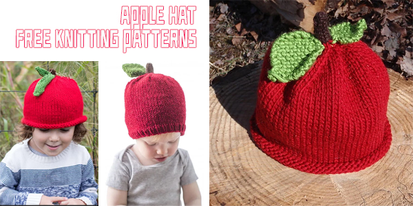 Apple Hat Free Knitting Patterns