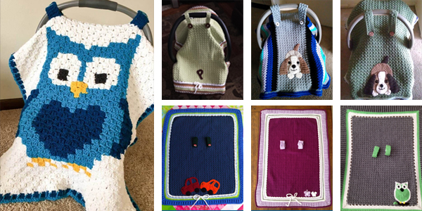 Baby Car Seat Cover FREE Crochet Patterns