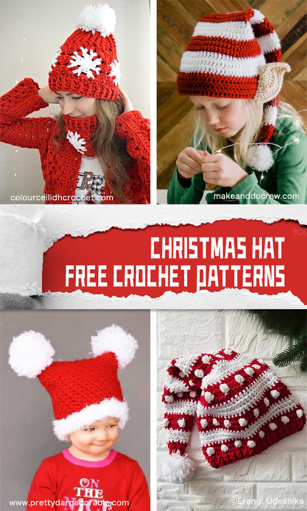 Christmas Hat Free Crochet Patterns
