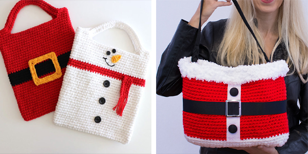 Christmas Tote Bag FREE Crochet Patterns
