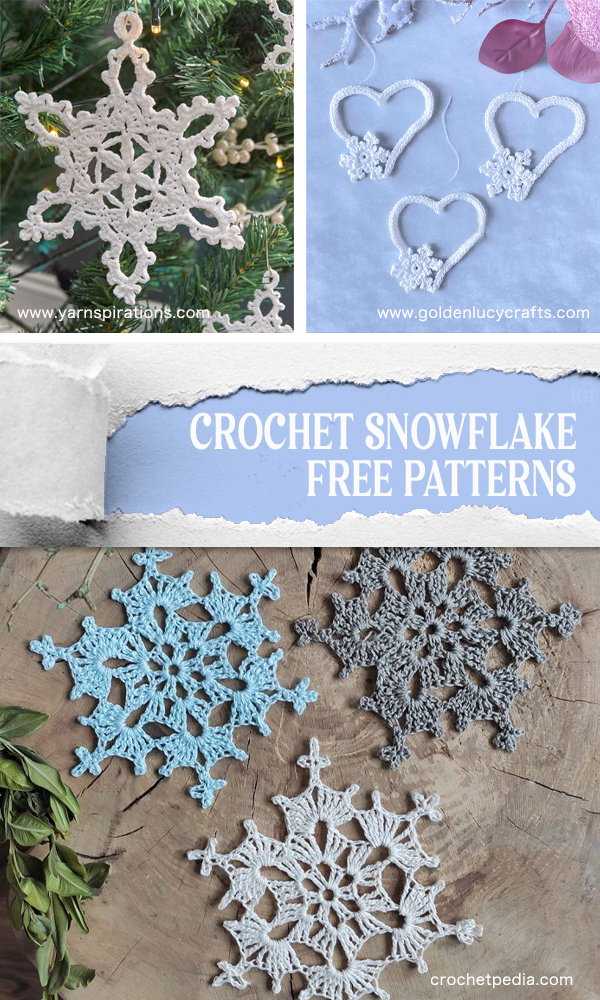 Pretty Crochet Snowflake FREE Patterns