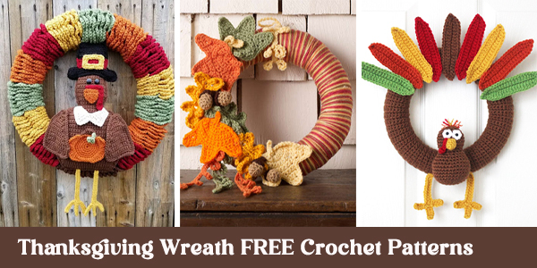 Crochet Thanksgiving Wreath FREE Patterns