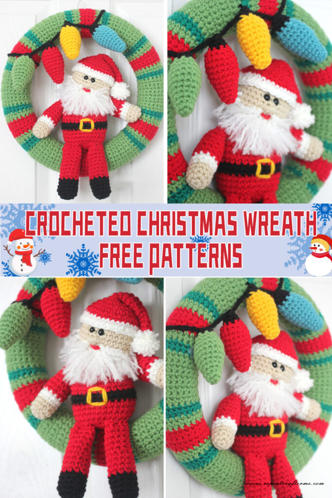 Crocheted Christmas Wreath Free Patterns