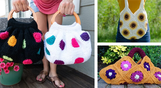 Granny Square Bag FREE Crochet Patterns