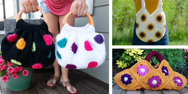 Granny Square Bag FREE Crochet Patterns