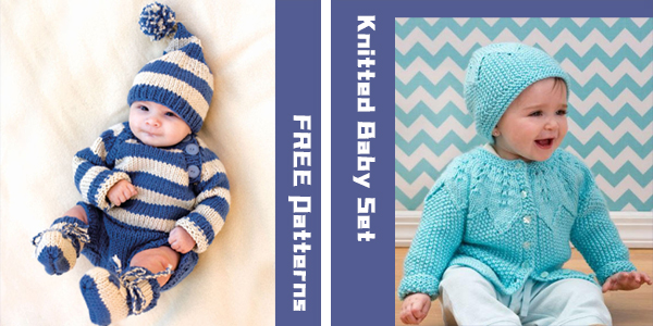 Knitted Baby Set FREE Patterns