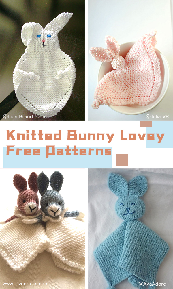 Knitted Bunny Lovey Free Patterns