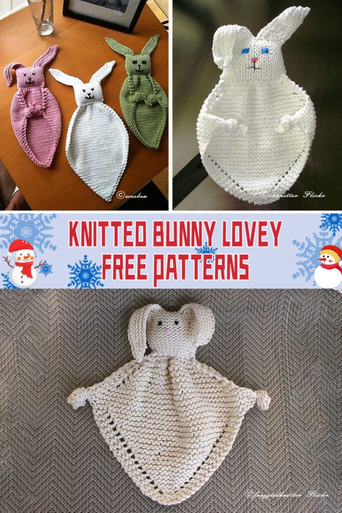 Knitted Bunny Lovey Free Patterns