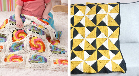 Pinwheel Blanket FREE Crochet Patterns