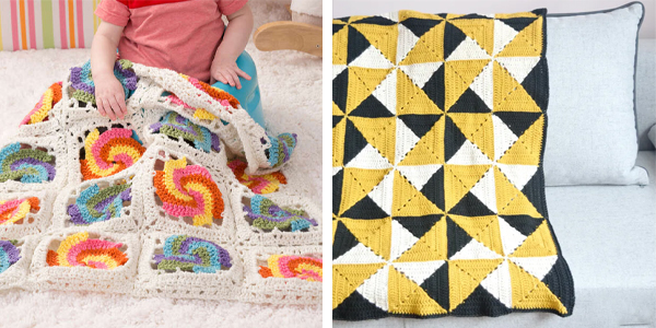 Pinwheel Blanket FREE Crochet Patterns