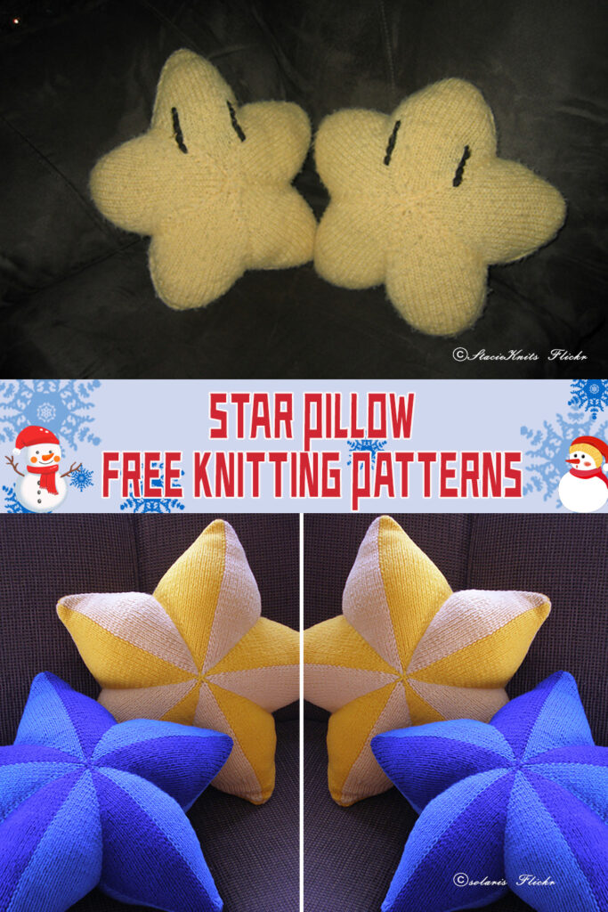 Star Pillow Free Knitting Patterns
