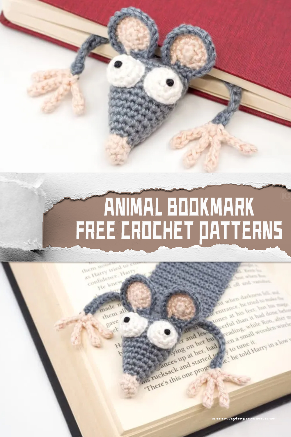 6 Animal Bookmark Free Crochet Patterns