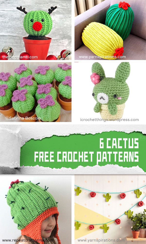 6 Cactus Project Free Crochet Patterns - iGOODideas.com