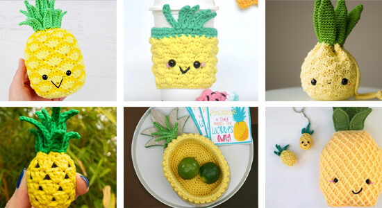 6 Pineapple Project Free Crochet Patterns