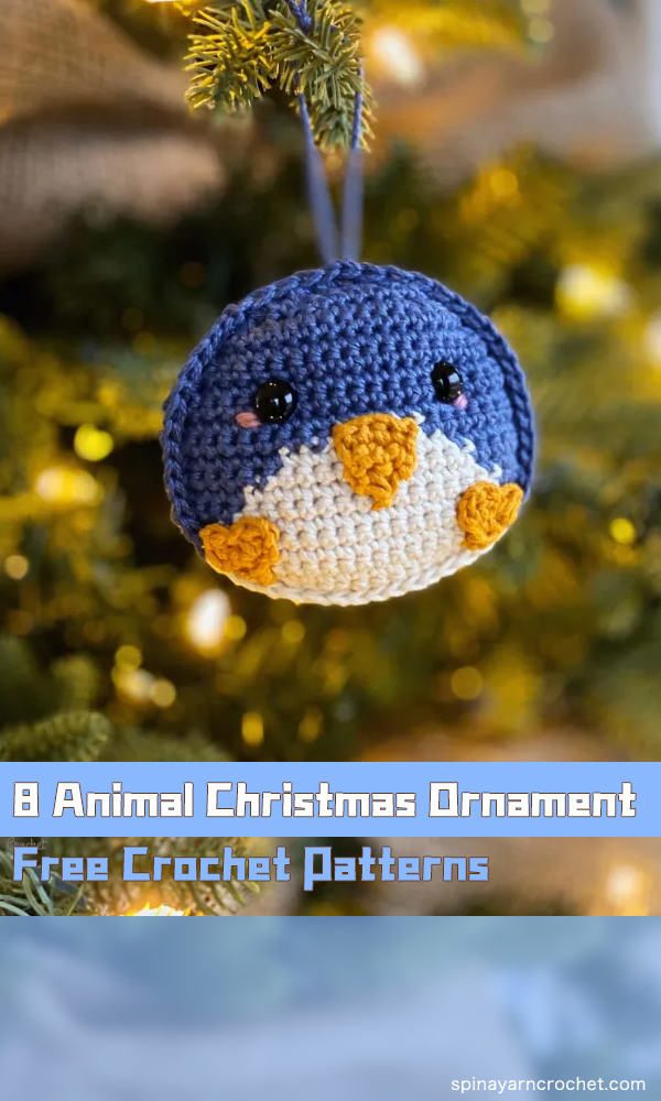 8 Animal Christmas Ornament Free Crochet Patterns
