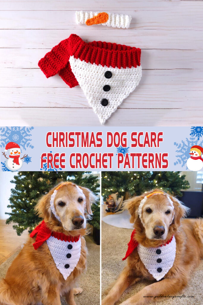 Christmas Dog Scarf FREE Crochet Patterns