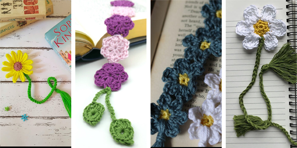 Flower Bookmark FREE Crochet Patterns