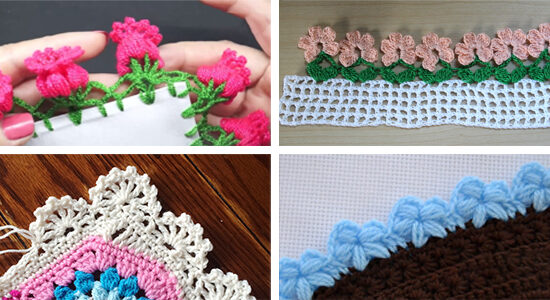 Flower Border Edging FREE Crochet Patterns