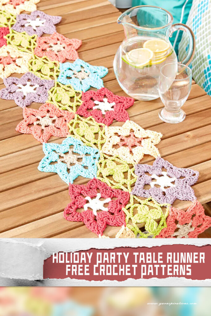 Holiday Party Table Runner Free Crochet Patterns