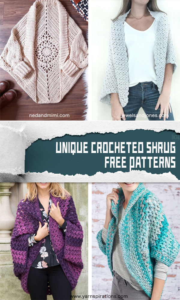 Unique Crocheted Shrug Free Patterns