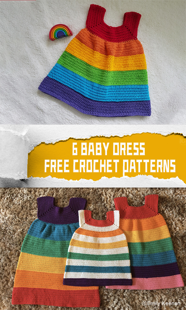 6 Baby Dress FREE Crochet Patterns
