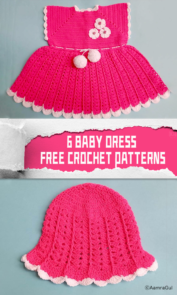 6 Baby Dress FREE Crochet Patterns