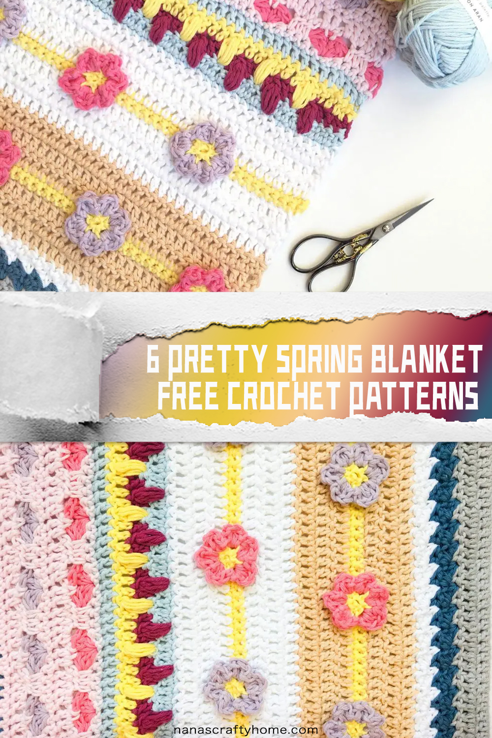 6 Pretty Spring Blanket FREE Crochet Patterns