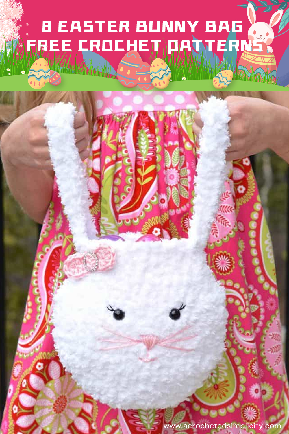 8 Easter Bunny Bag FREE Crochet Patterns