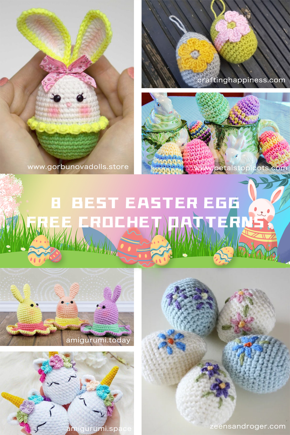  8 Easter Egg Free Crochet Patterns 