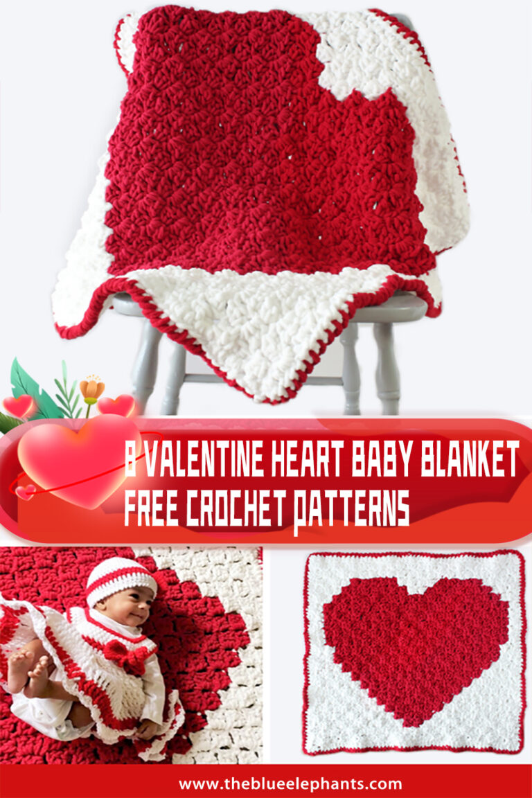 8 Valentine Heart Baby Blanket Free Crochet Patterns