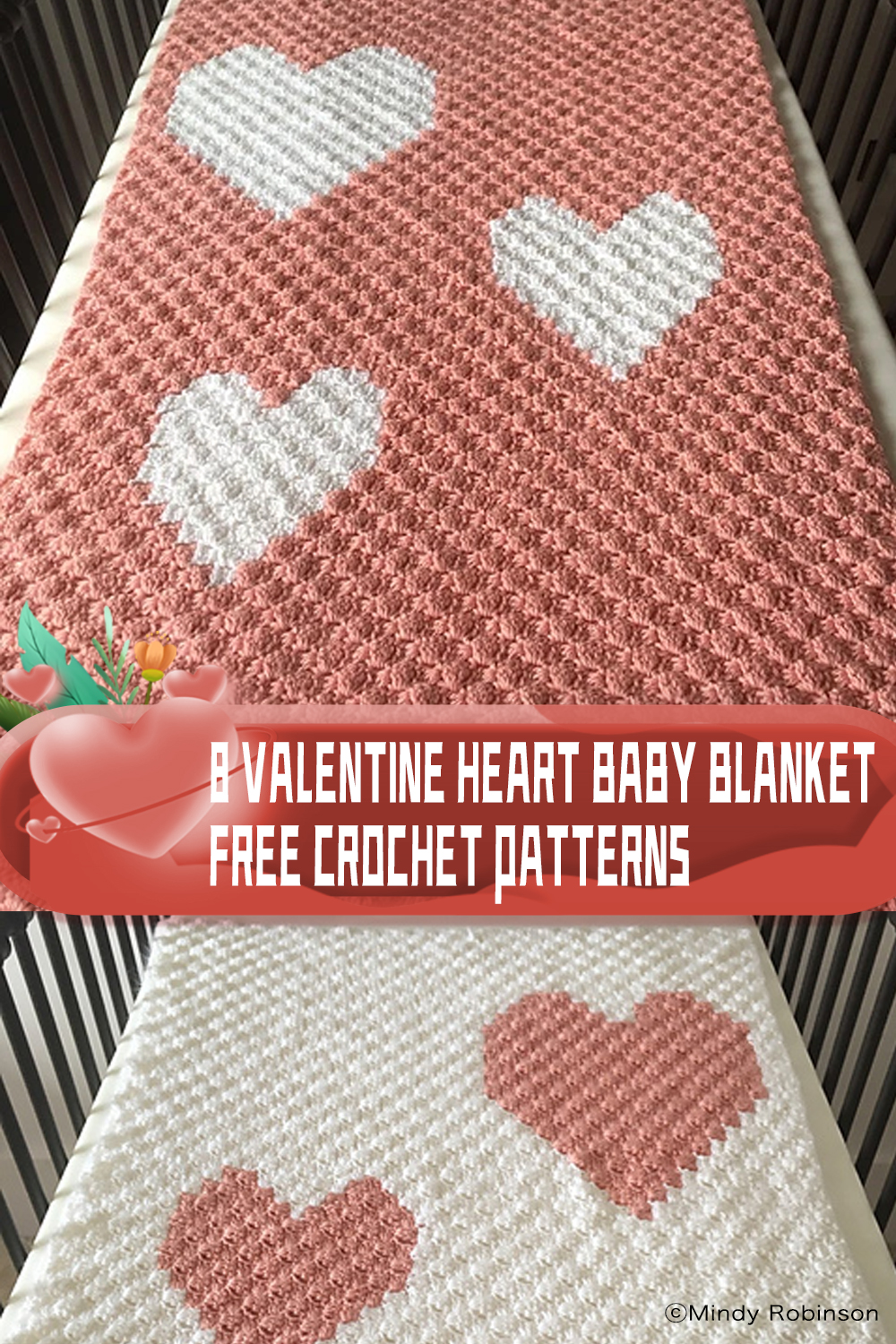 8 Valentine Heart Baby Blanket Free Crochet Patterns