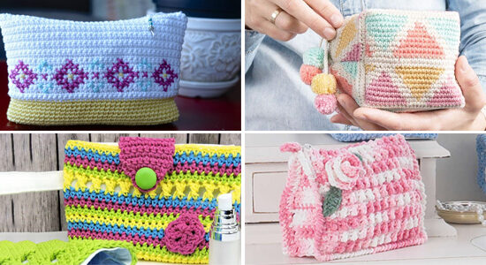 Crochet Makeup Bag FREE Patterns