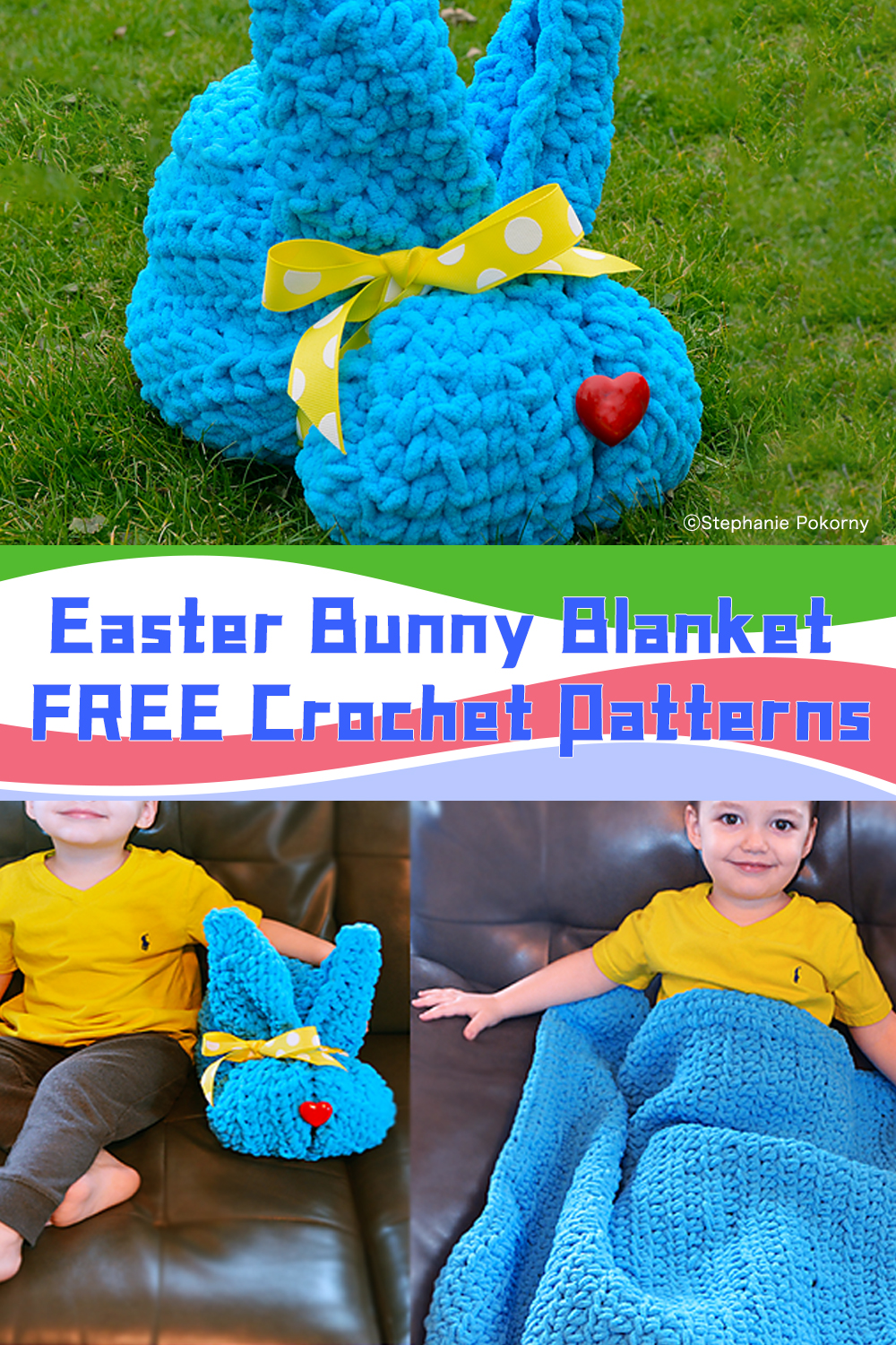 Easter Bunny Blanket FREE Crochet Patterns