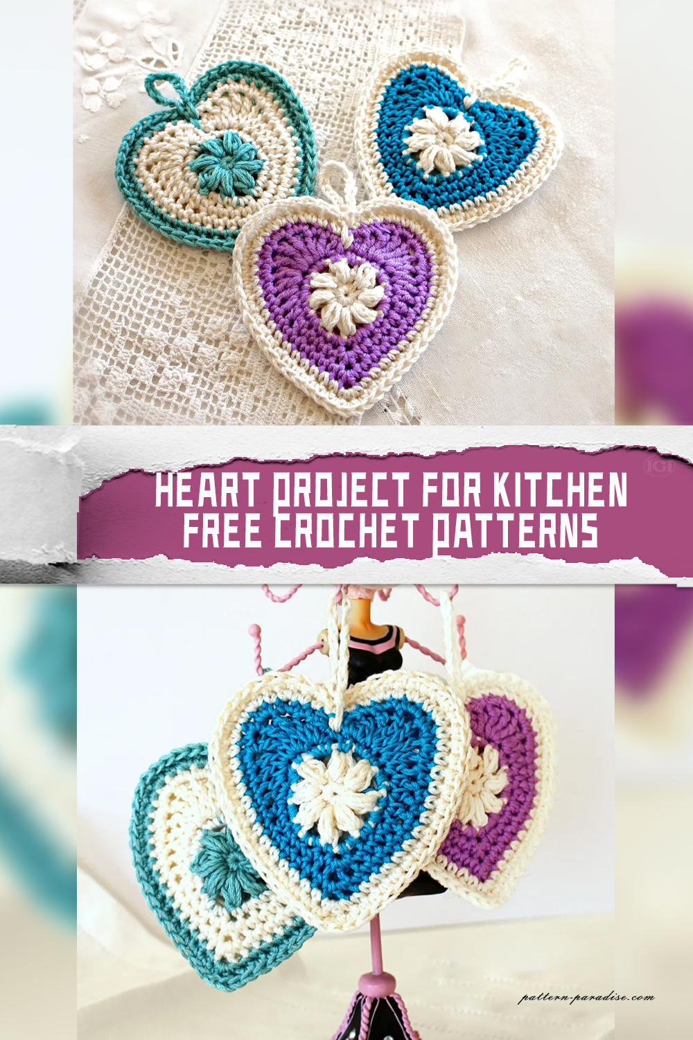 Heart Project for Kitchen FREE Crochet Patterns