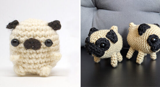 Mini Pug Amigurumi Free Crochet Patterns