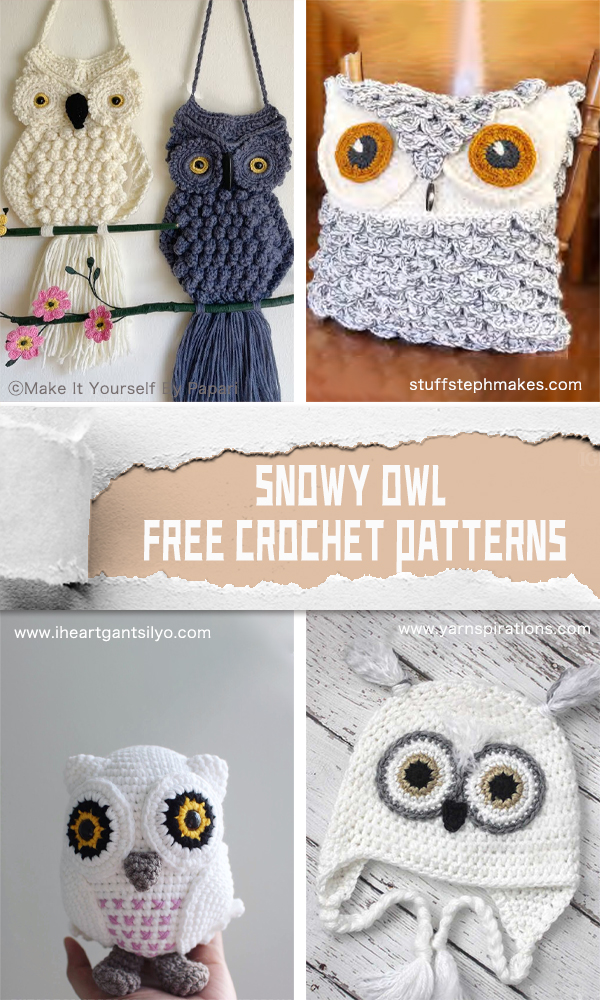 Snowy Owl Free Crochet Patterns 