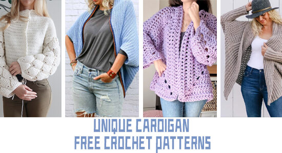 Unique Cardigan Free Crochet Patterns