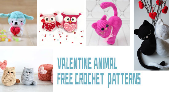 Valentine Animal FREE Crochet Patterns