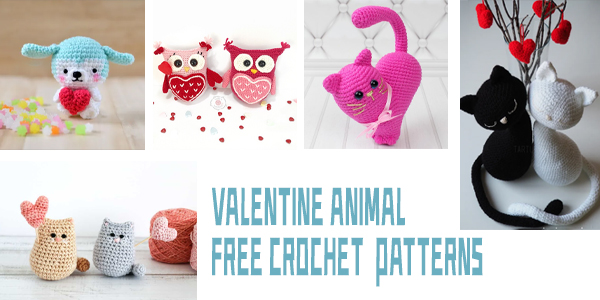 Valentine Animal FREE Crochet Patterns