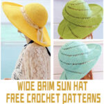 Wide Brim Sun Hat FREE Crochet Patterns