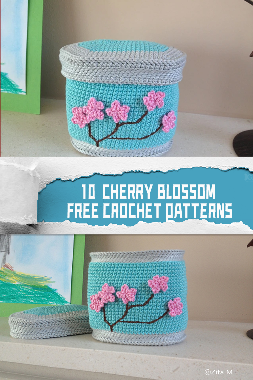 10 Crochet Cherry Blossom FREE Patterns